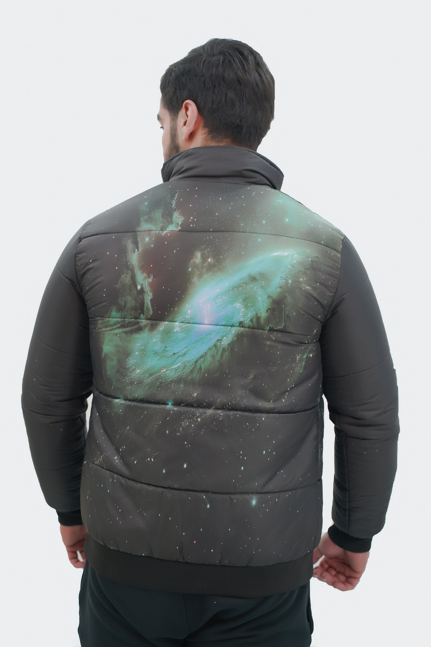 Jacket Men Beautiful Glowing Galaxy Men's Bomber Jacket Lightweight Casual Stylish Windbreaker Varsity Jackets