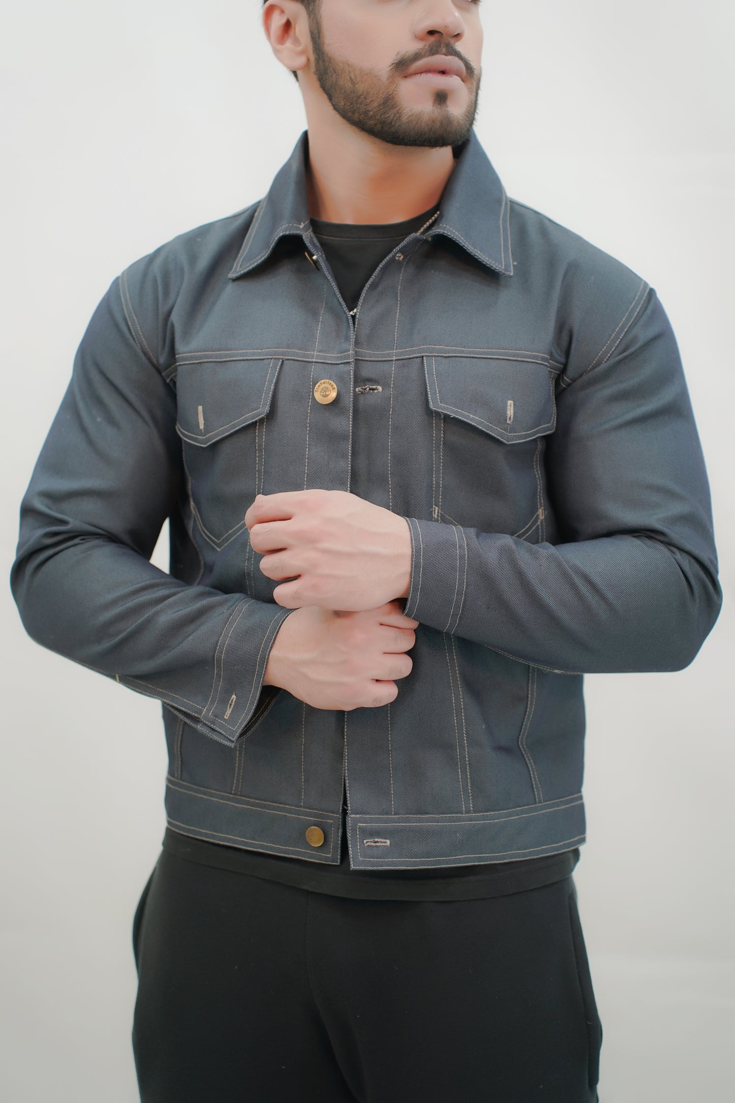 Mens Basic Denim Jacket