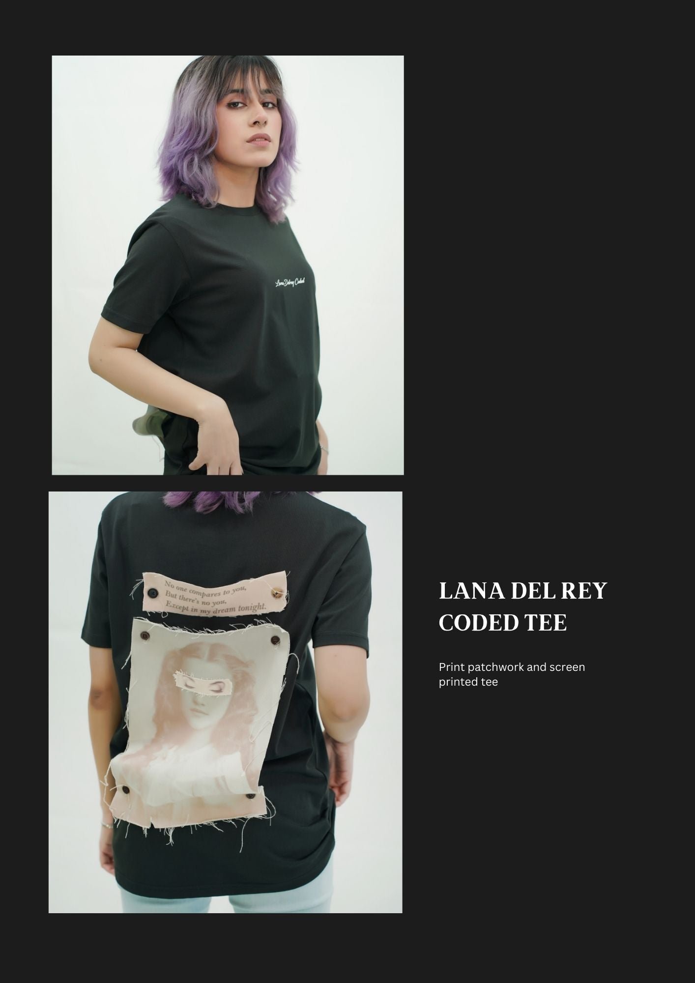 Lana Del Rey Coded Patch Buttoned Shirt