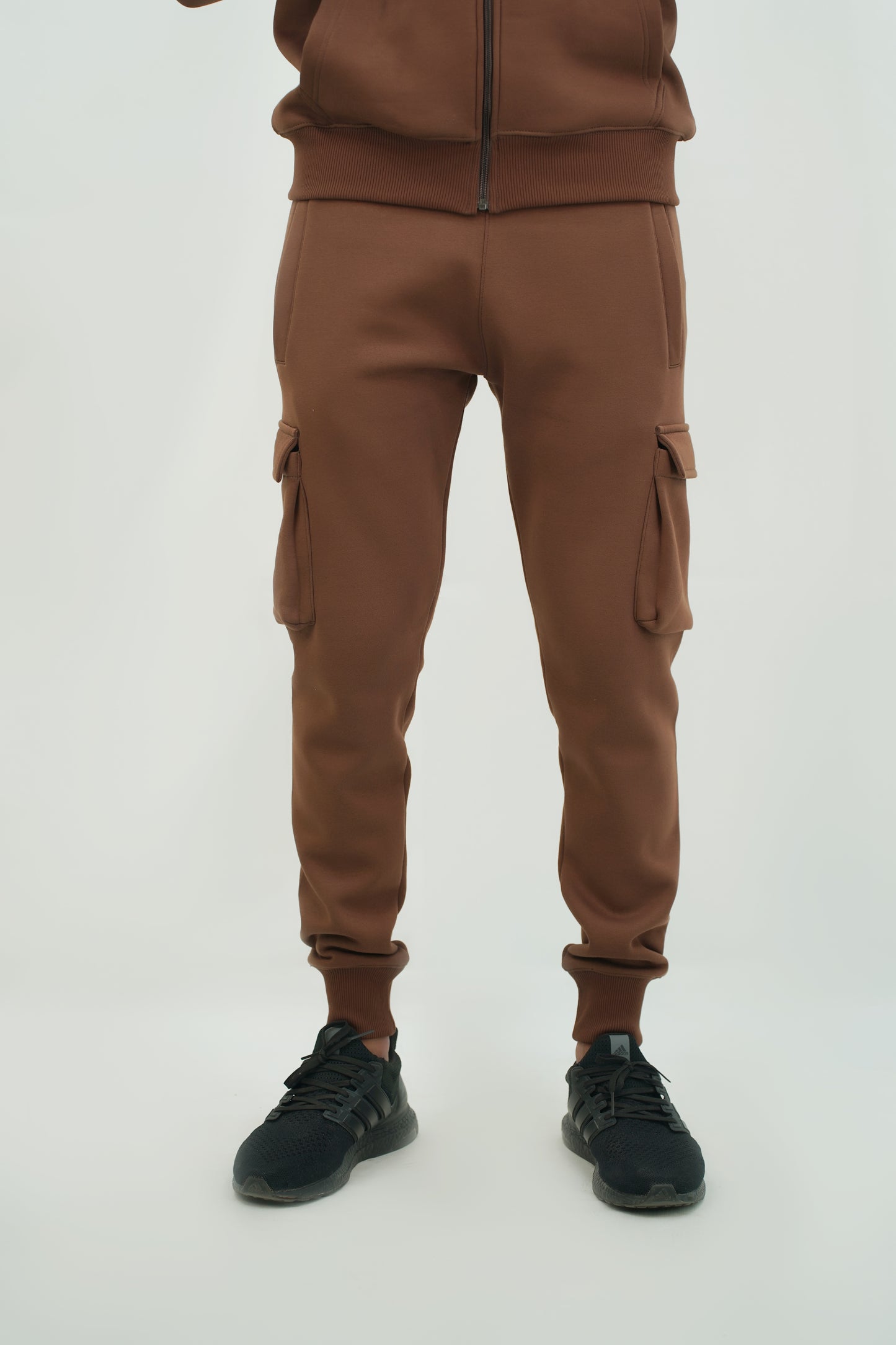 Zipper Hoodie with Cargo Trouser set