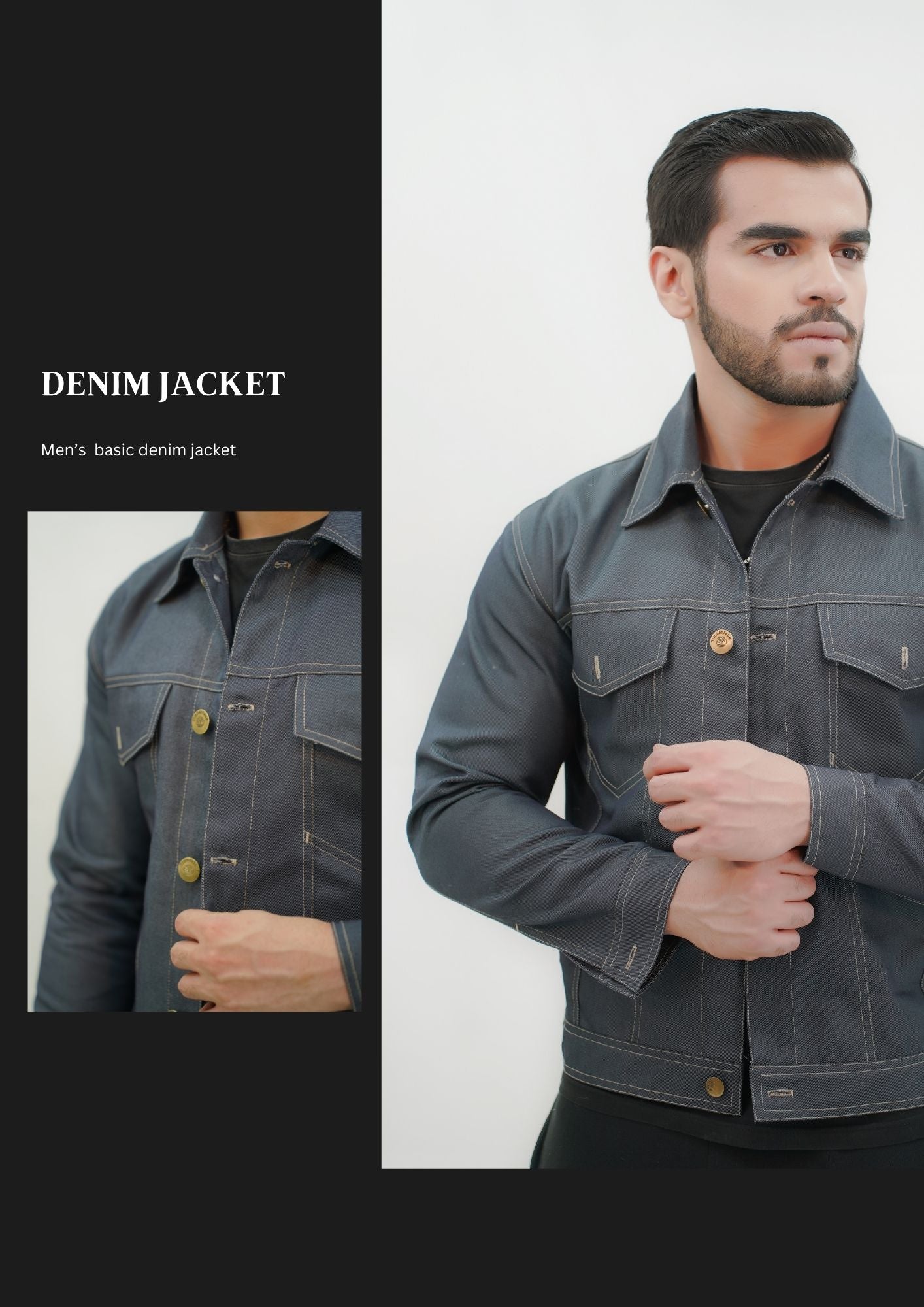 Mens Basic Denim Jacket