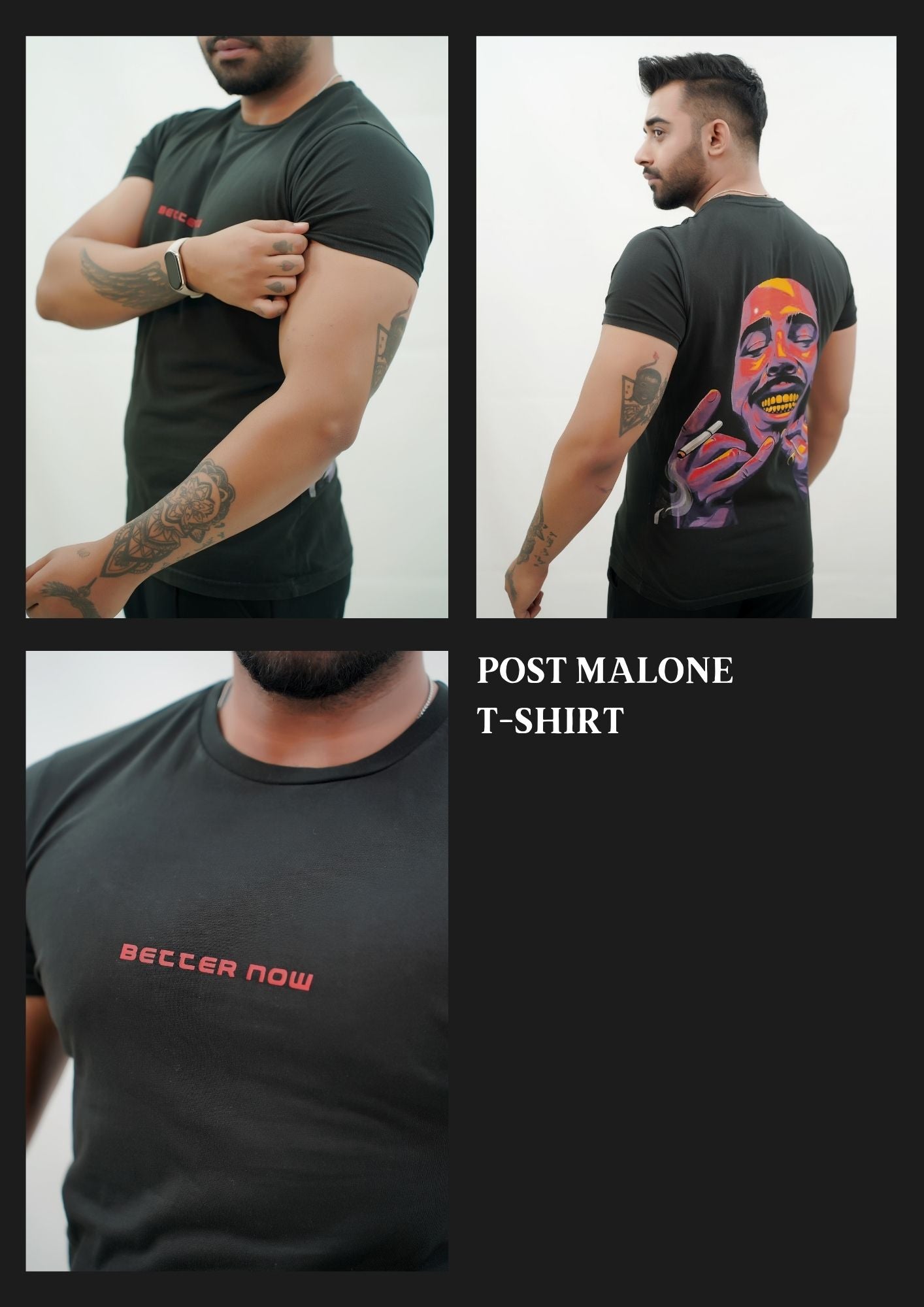 POST MALONE ROUND NECK T SHIRT