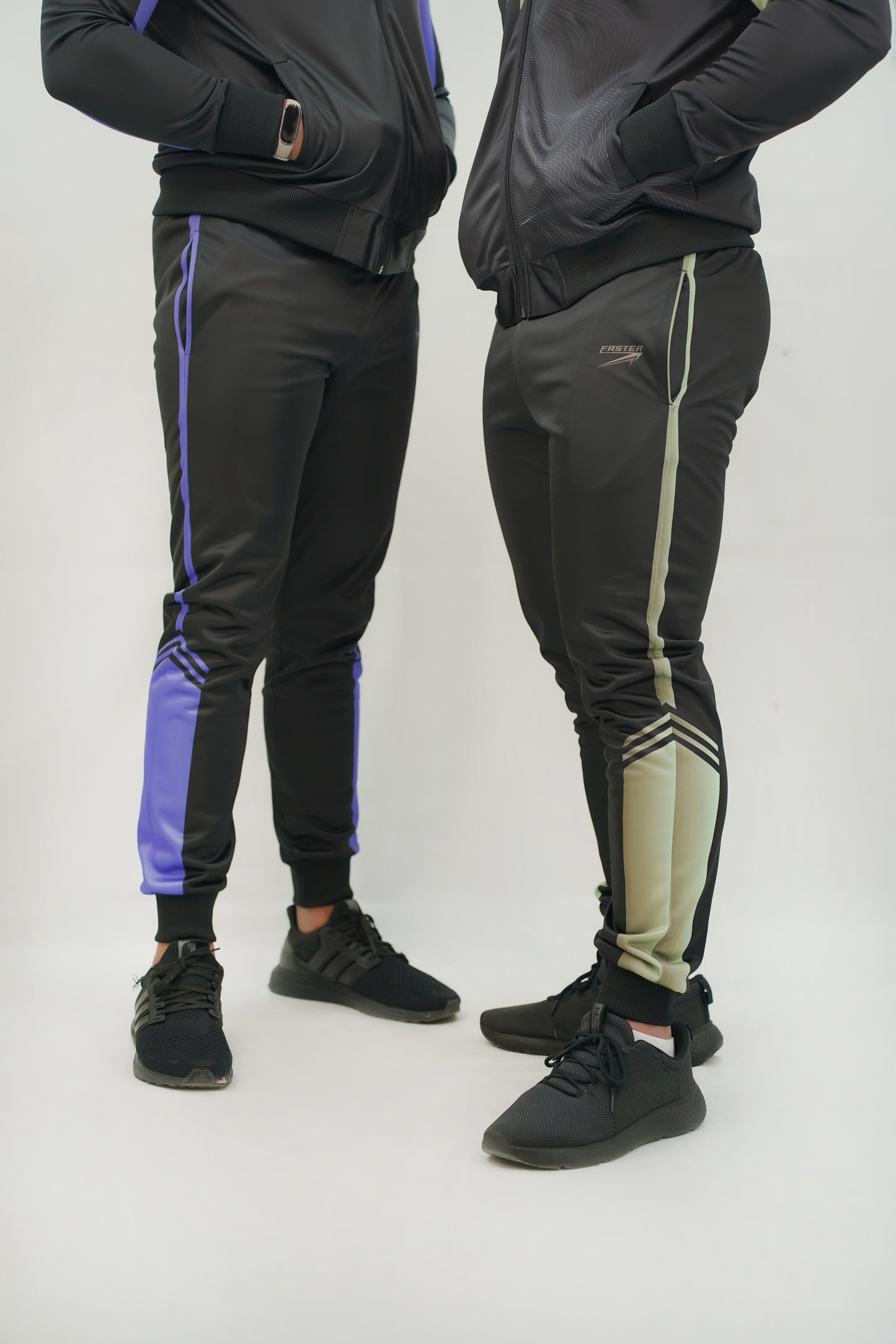 MEN Full Sleeves Tracksuit with Abstract Hem