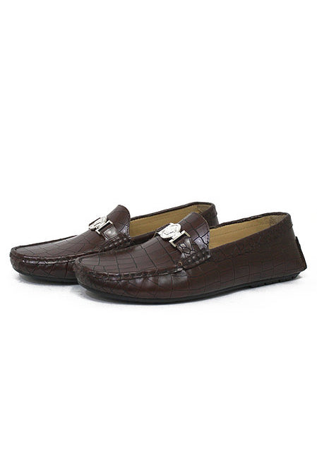 Crocodile Leather Moccasins