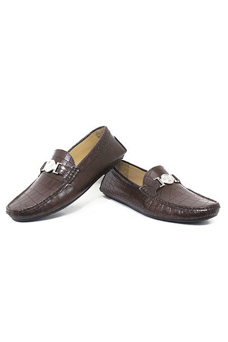 Crocodile Leather Moccasins