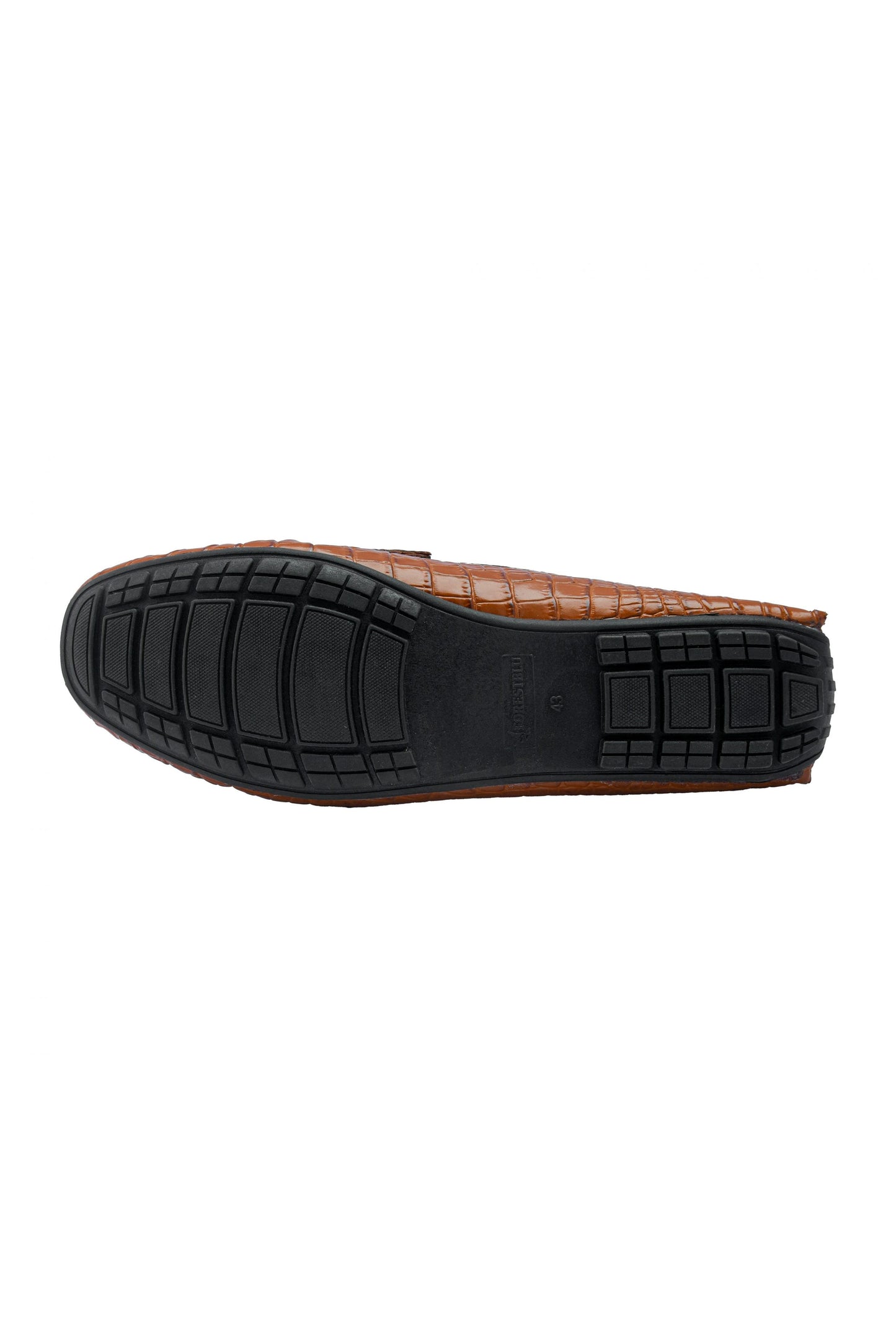 Embossed Leather Driving Shoe