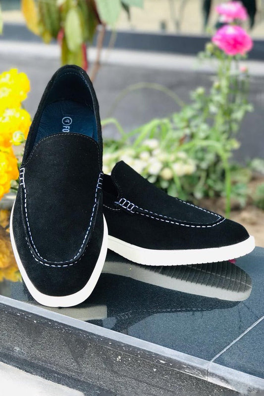 Suede Slip On Loafer