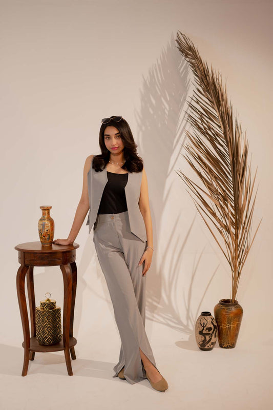 Grey Formal Two piece Set
