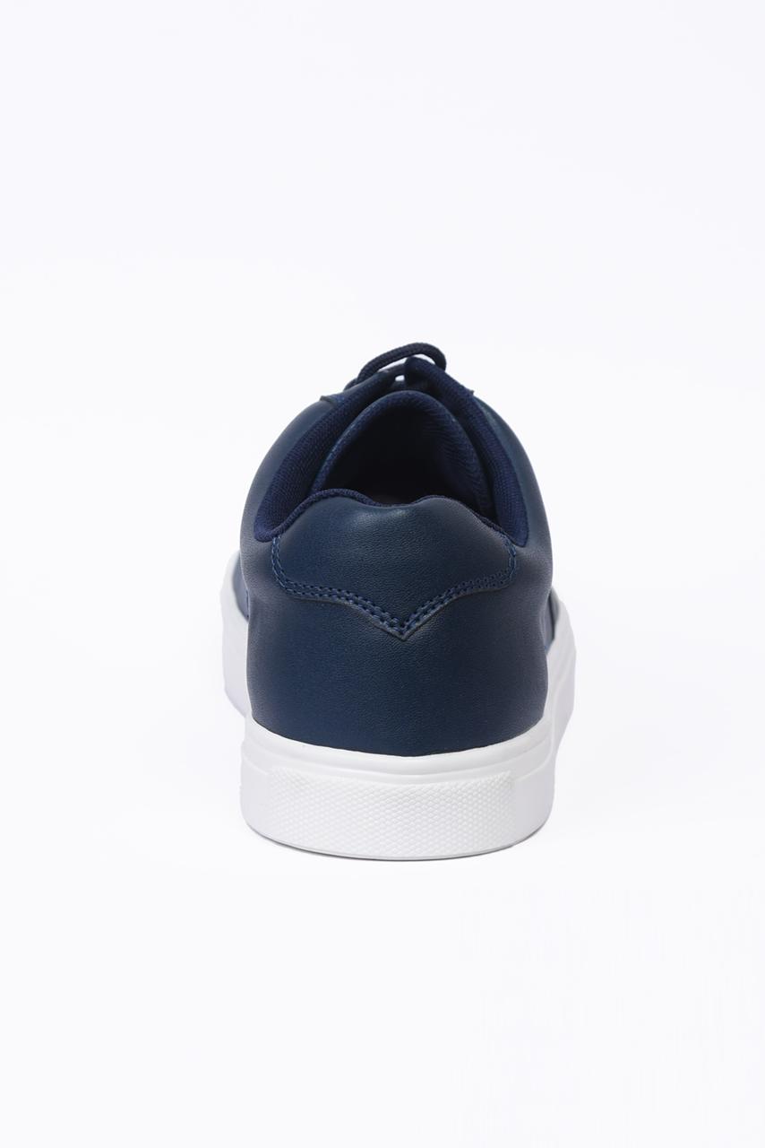 Pu Leather Sneaker Blue