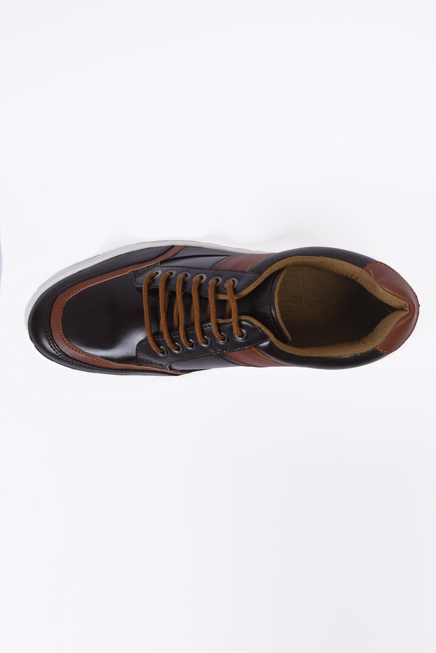 Pu Leather Sneaker D-Brown