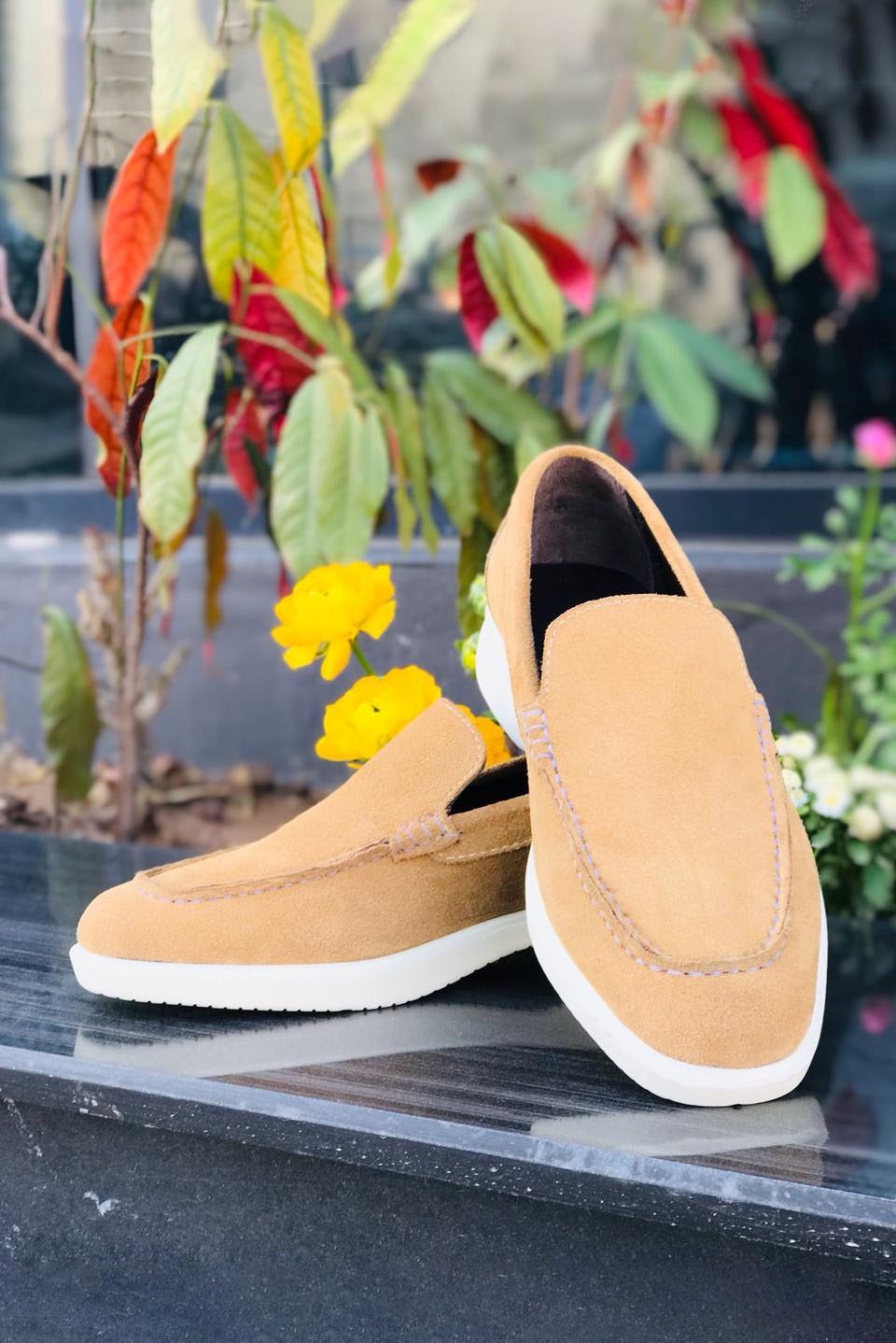 Suede Slip On Loafer