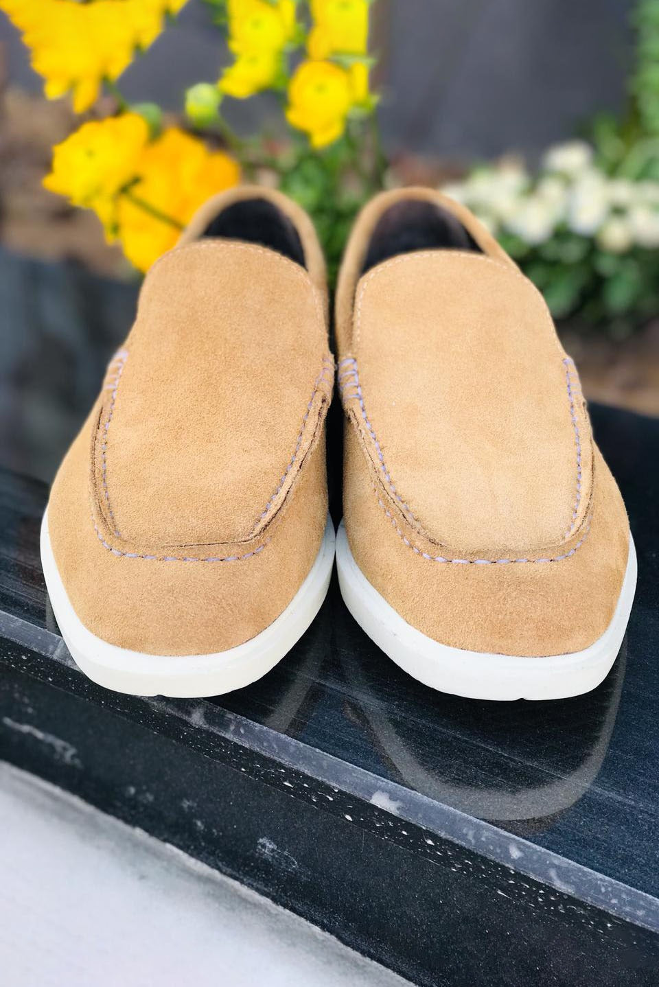 Suede Slip On Loafer