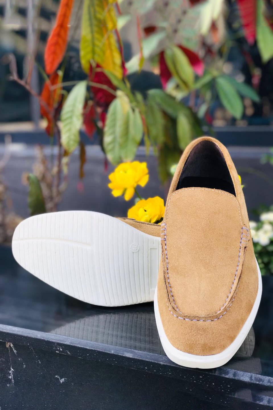 Suede Slip On Loafer