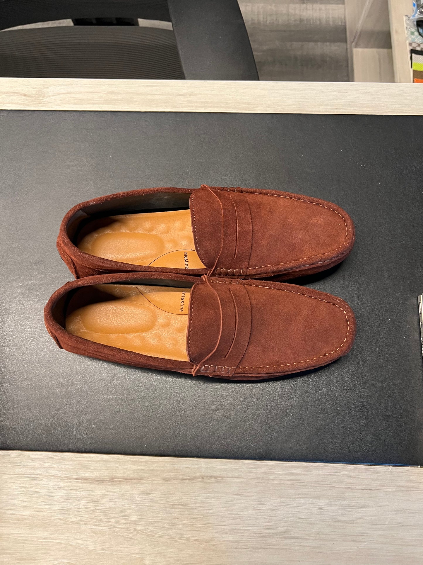 Rustic Charm: Brown Suede Shoes